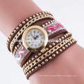 Ladies love rhinestone leather bracelet personalized watches